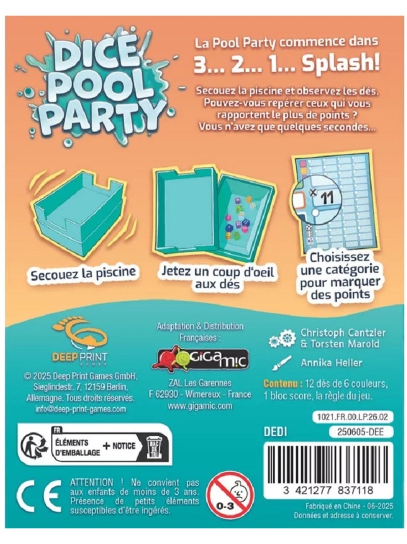 Dice pool party Bleu - Kiabi