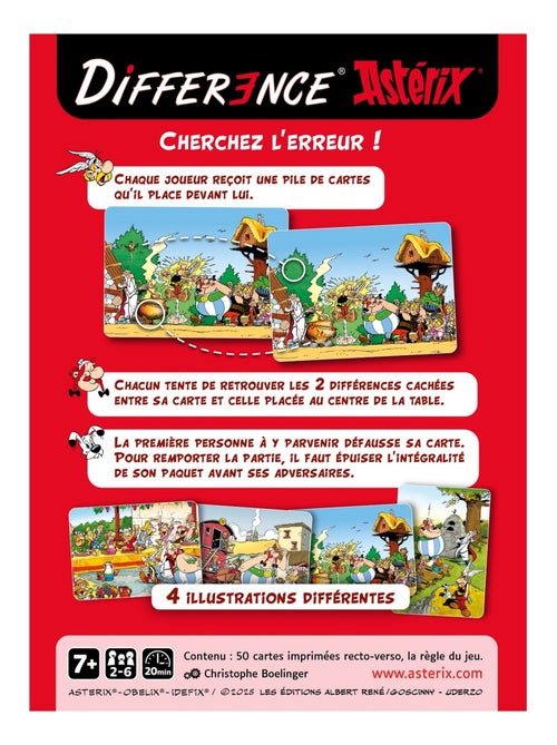 Différence édition Astérix - Kiabi