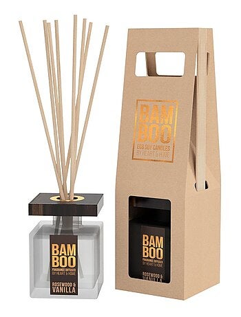 Diffuseur à bâtons éco responsable vanille bois de Rose