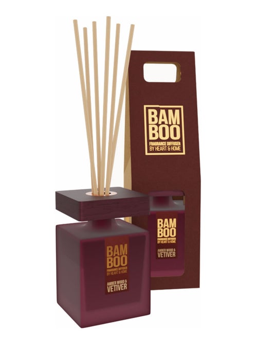 Diffuseur à bâtons heart and home bois d'ambre et vétiver - Kiabi