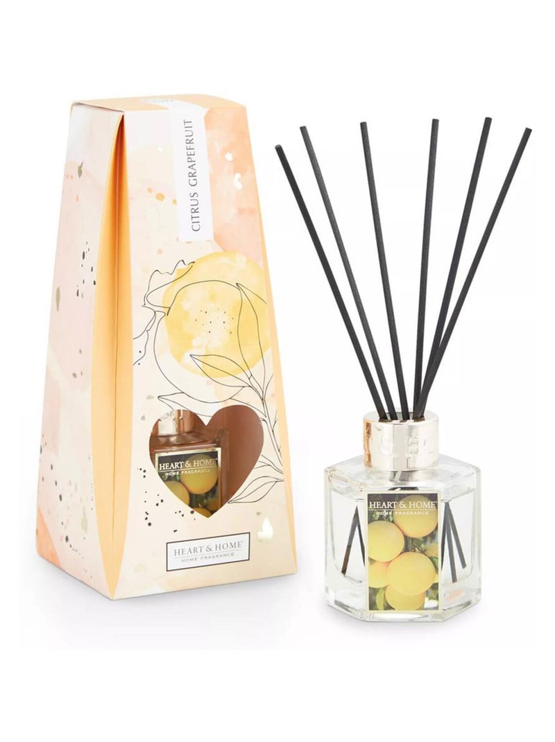 Diffuseur à bâtons pamplemousse et agrumes 70 ml Transparent - Kiabi