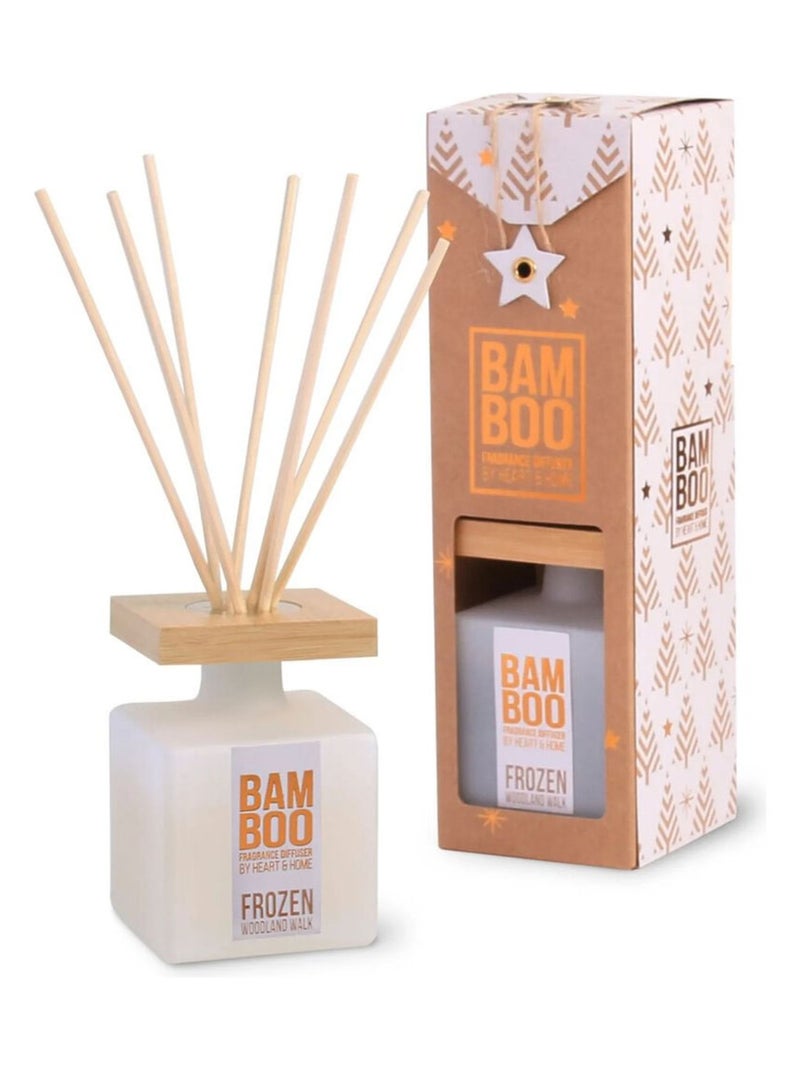 Diffuseur à bâtons sous bois givré Heart and Home Transparent - Kiabi