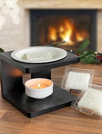 Diffuseur de cire en bambou Heart and Home