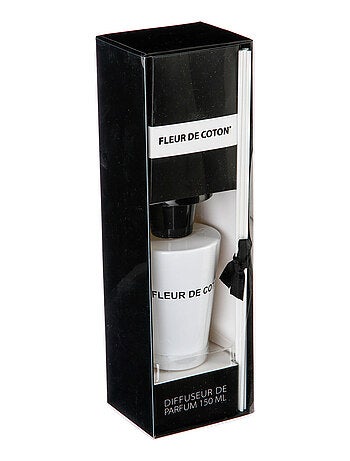 Diffuseur de parfum 150 ml - 6 bâtons - Fleur de coton