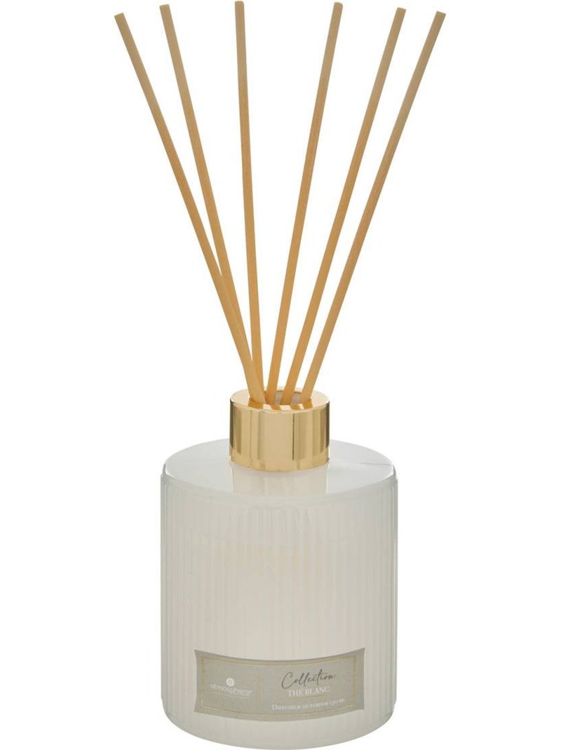 Diffuseur de parfum en verre avec bâtonnets albie Blanc - Kiabi