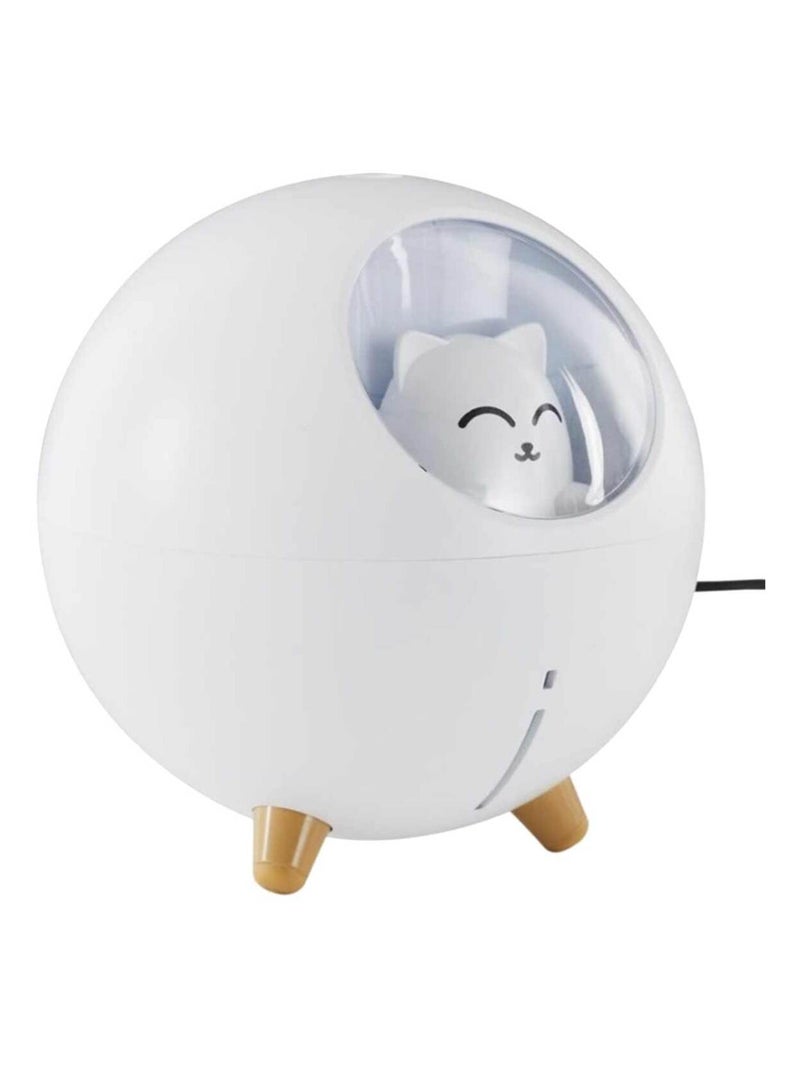 Diffuseur de parfum Led chat Blanc - Kiabi
