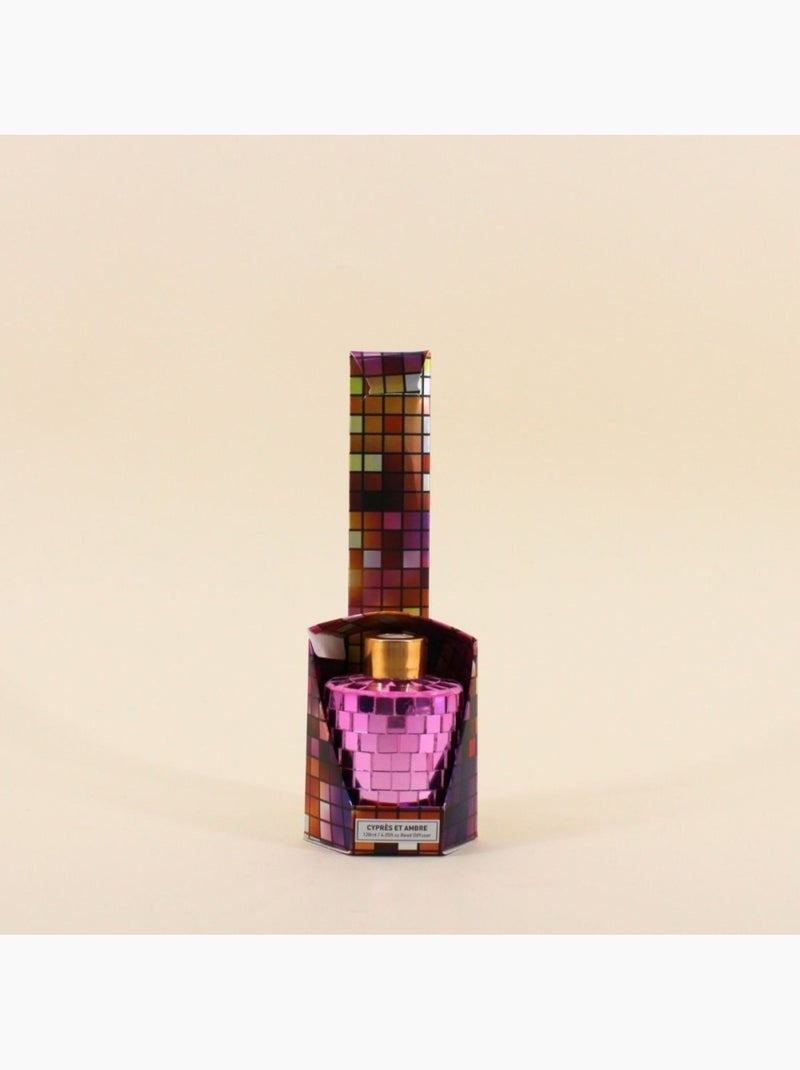Diffuseur parfum 120ml flacon à facettes violettes Violet - Kiabi