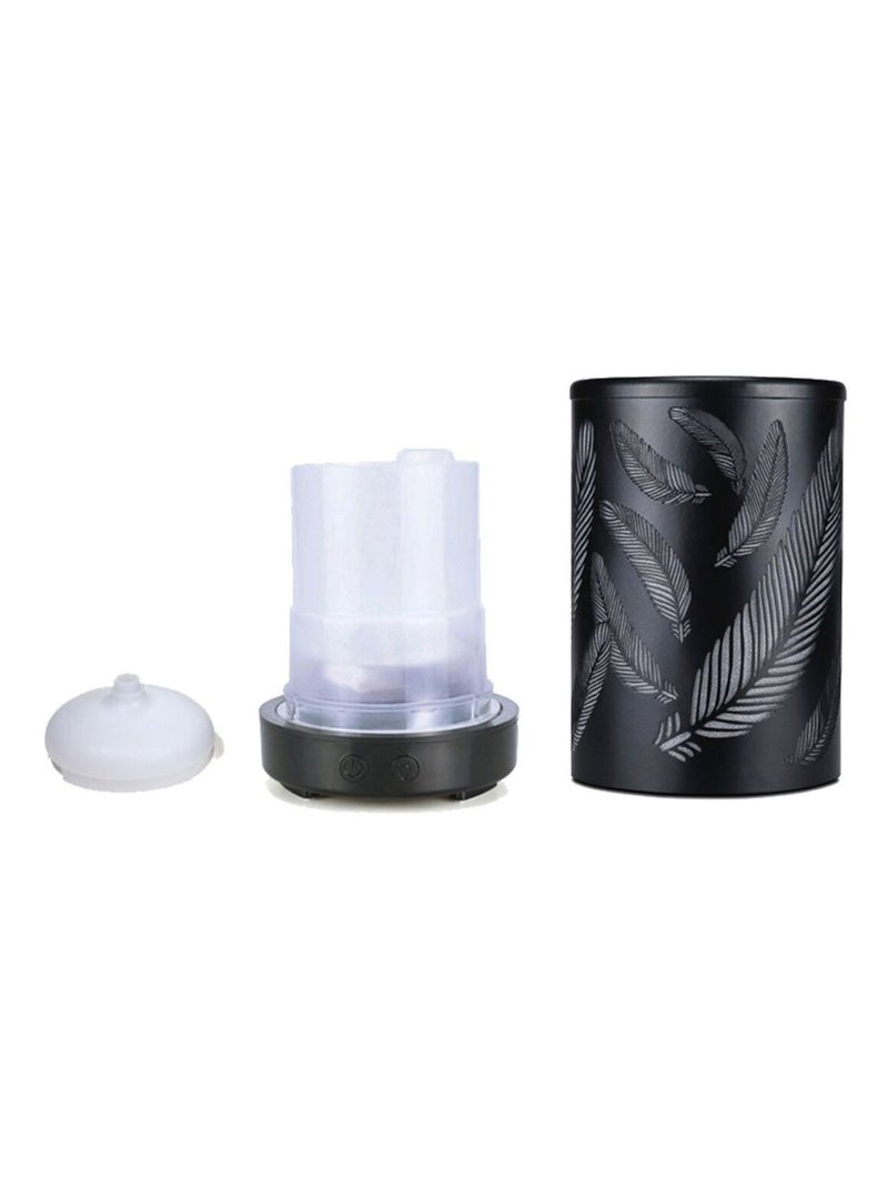Diffuseur Plumes ultrasons lumineux d'Huiles essentielles Noir - Kiabi