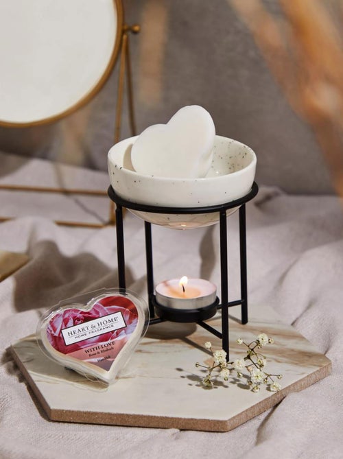 Diffuseur pour galet de cire parfumée amour - Kiabi