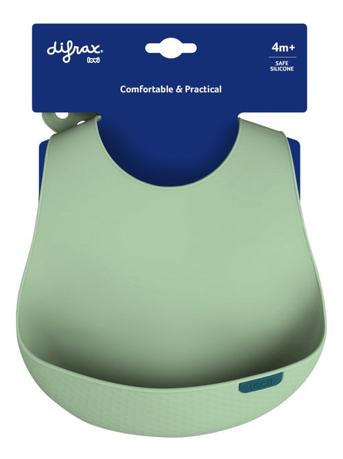 Difrax | Bavoir récupérateur en silicone Difax LOVI - Kiabi