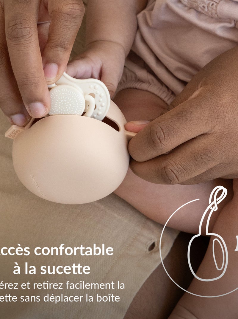Difrax | Boîte à sucette en silicone DIFRAX LOVI Beige - Kiabi