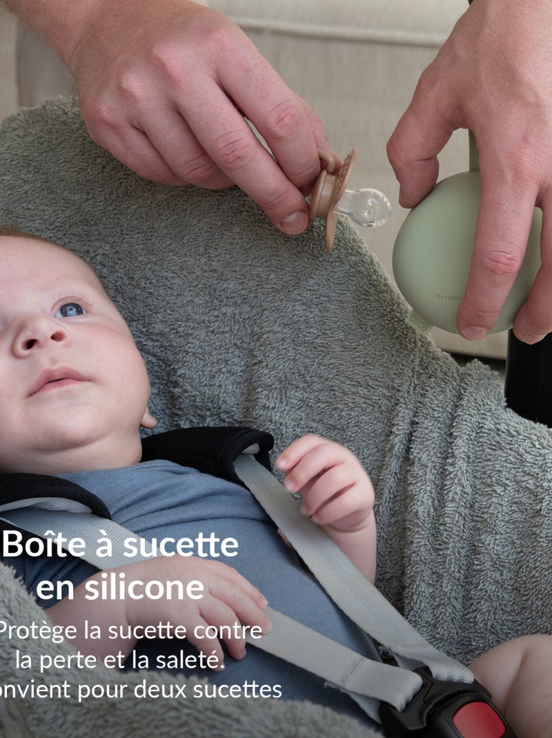 Difrax | Boîte à sucette en silicone DIFRAX LOVI Vert - Kiabi