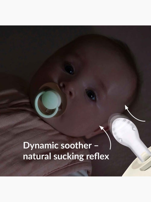 Difrax | Sucette bébé dynamique phosphorescente lot de 2 Prime Glow - Kiabi Difrax | Sucette bébé dynamique phosphorescente lot de 2 Prime Glow - Kiabi