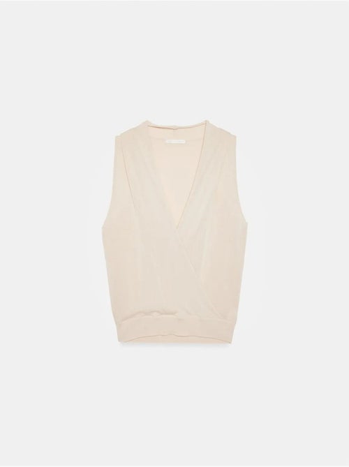 DILVIN Blouse Sans Manches À Col V Croisé - Kiabi DILVIN Blouse Sans Manches À Col V Croisé - Kiabi