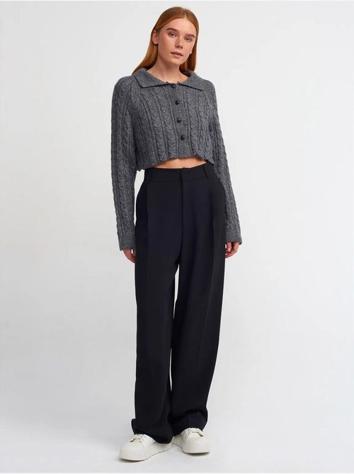 DILVIN Cardigan Court À Torsades Et Boutons - Kiabi
