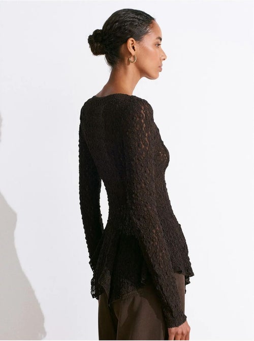 DILVIN Cardigan En Dentelle À Col V Et Boutons - Kiabi DILVIN Cardigan En Dentelle À Col V Et Boutons - Kiabi