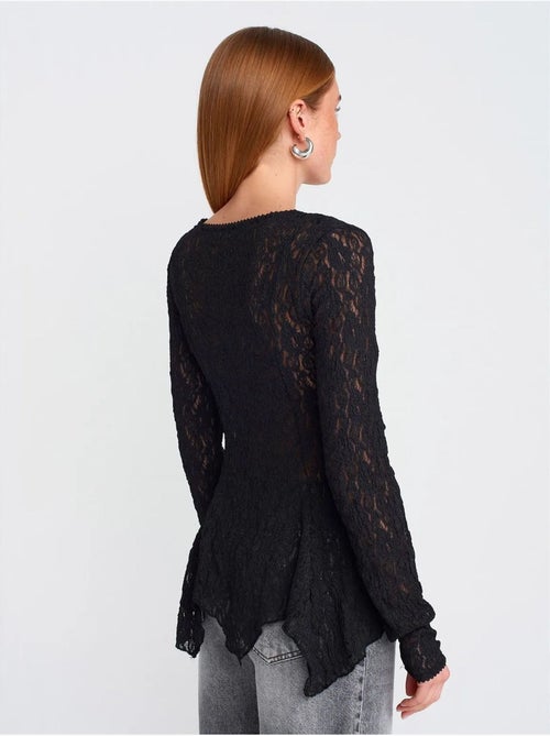 DILVIN Cardigan En Dentelle À Col V Et Boutons - Kiabi