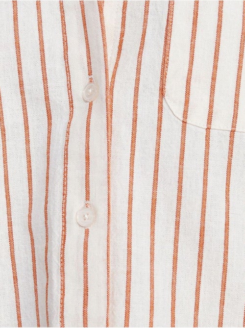 DILVIN Chemise à manches courtes en mélange de lin - Kiabi DILVIN Chemise à manches courtes en mélange de lin - Kiabi