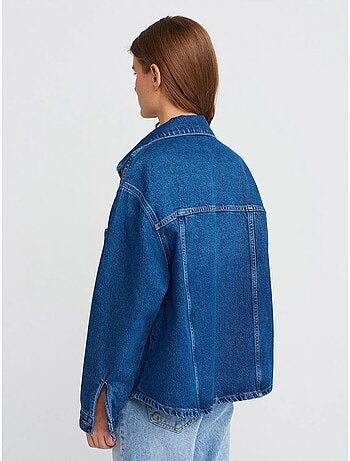 DILVIN Chemise En Denim Ample En Coton
