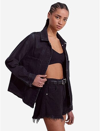 DILVIN Chemise En Denim Ample En Coton