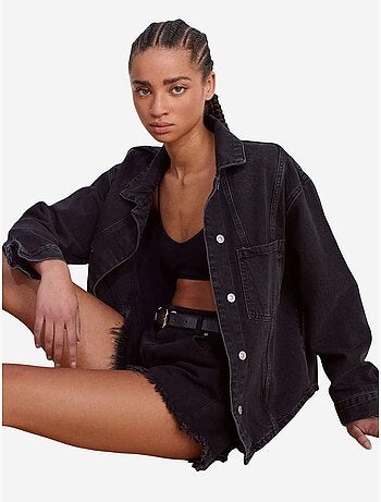 DILVIN Chemise En Denim Ample En Coton
