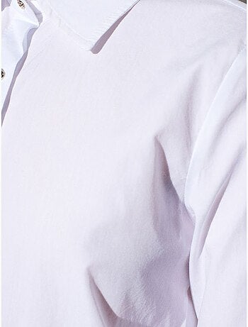 DILVIN Chemise Femme En Popeline De Coton À Boutons