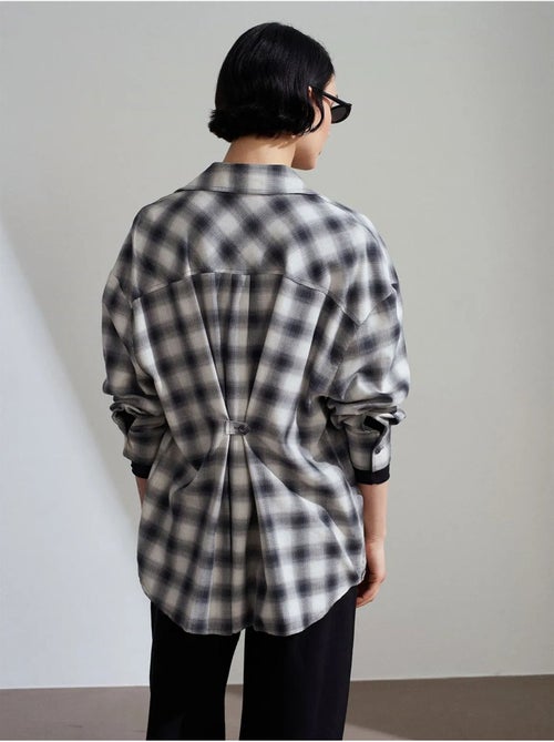 DILVIN Chemise Oversize À Carreaux Et Manches Longues - Kiabi DILVIN Chemise Oversize À Carreaux Et Manches Longues - Kiabi