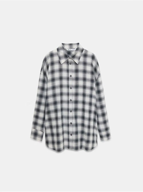 DILVIN Chemise Oversize À Carreaux Et Manches Longues - Kiabi DILVIN Chemise Oversize À Carreaux Et Manches Longues - Kiabi