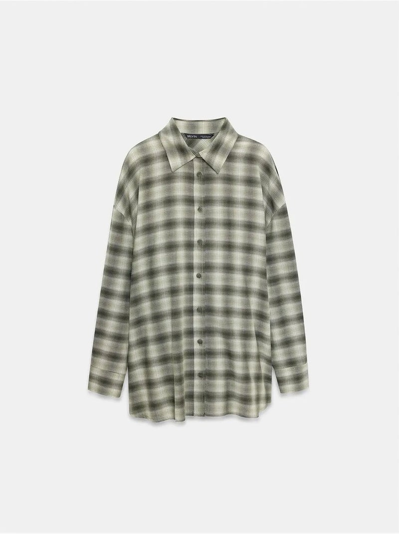 DILVIN Chemise Oversize À Carreaux Et Manches Longues Multicolore - Kiabi