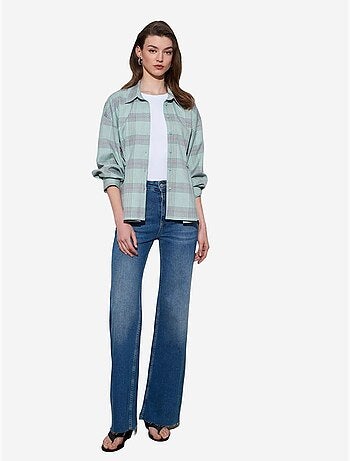 DILVIN Chemise Oversize À Carreaux