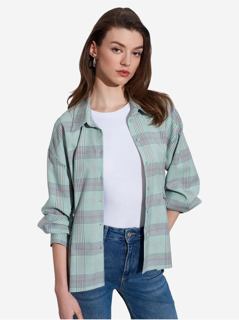 DILVIN Chemise Oversize À Carreaux Multicolore - Kiabi