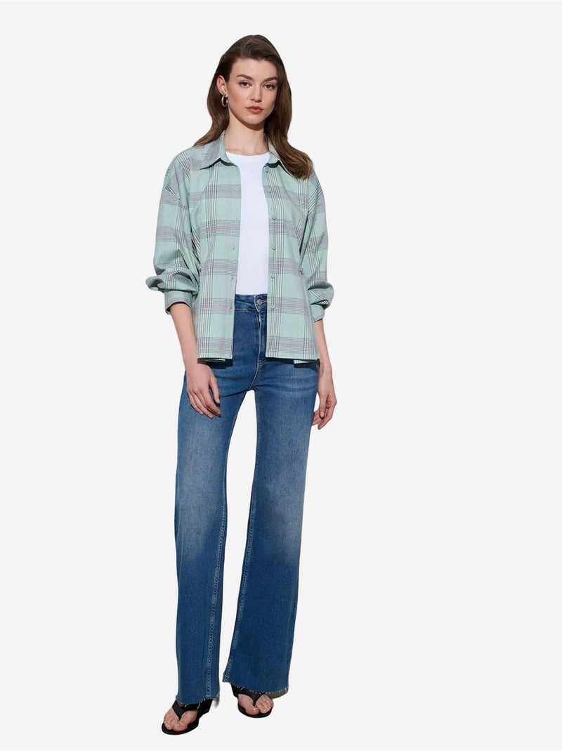 DILVIN Chemise Oversize À Carreaux Multicolore - Kiabi