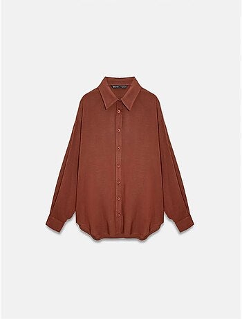 DILVIN Chemise Oversize En Crêpe À Boutons