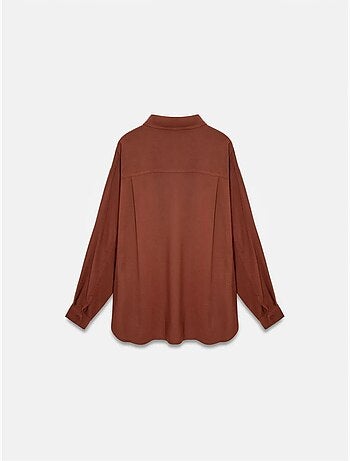 DILVIN Chemise Oversize En Crêpe À Boutons