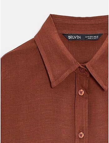 DILVIN Chemise Oversize En Crêpe À Boutons