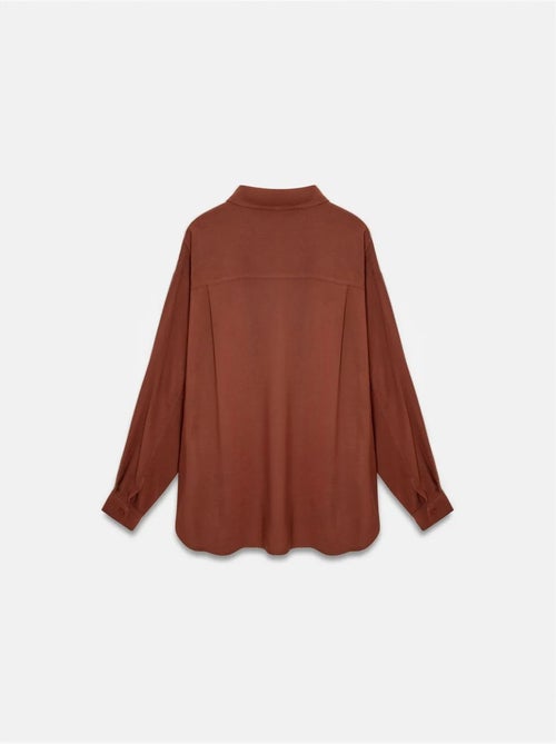 DILVIN Chemise Oversize En Crêpe À Boutons - Kiabi DILVIN Chemise Oversize En Crêpe À Boutons - Kiabi