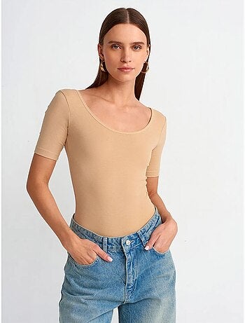 Dilvin combinaison femme slim en jersey de coton