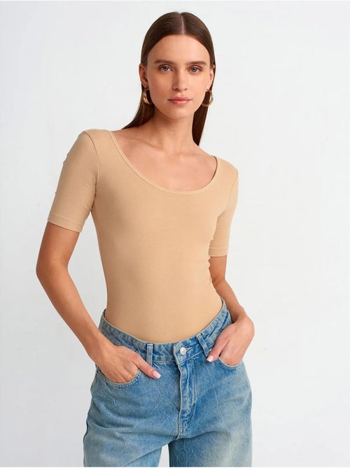 DILVIN Combinaison Femme Slim En Jersey De Coton - Kiabi DILVIN Combinaison Femme Slim En Jersey De Coton - Kiabi