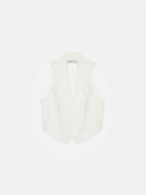 DILVIN Gilet court femme à col châle - Kiabi DILVIN Gilet court femme à col châle - Kiabi