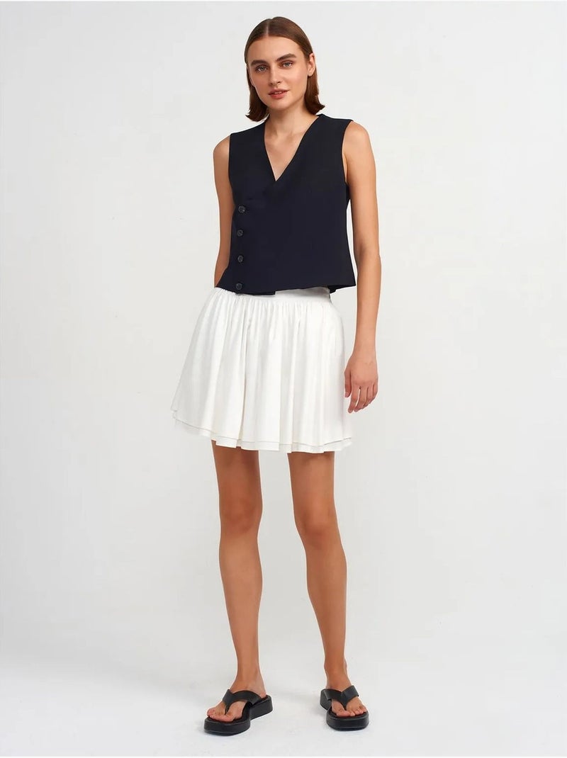 DILVIN Gilet Sans Manches Femme À Col V Bleu marine - Kiabi