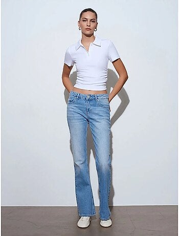 DILVIN Jean Bootcut En Denim À Taille Basse