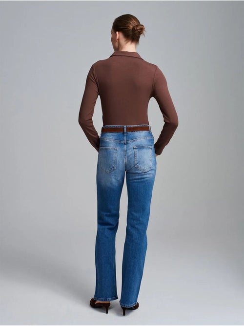 Dilvin jean droit à taille basse - Kiabi Dilvin jean droit à taille basse - Kiabi