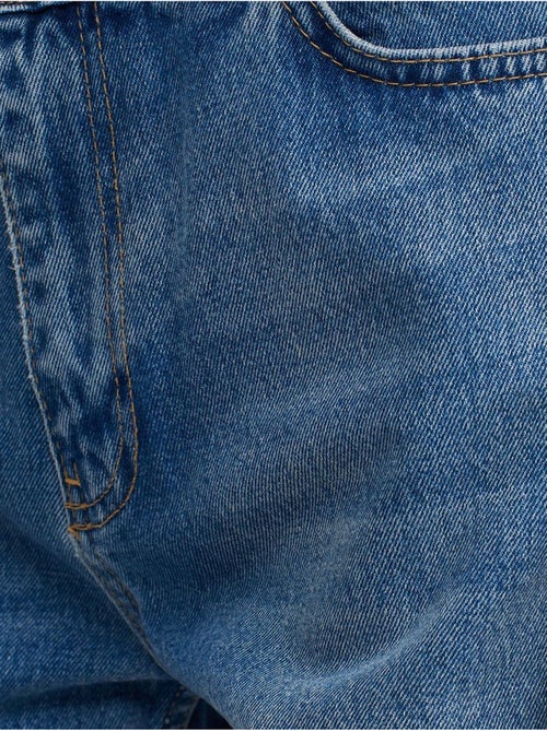 DILVIN Jean Droit En Coton À Taille Haute - Kiabi DILVIN Jean Droit En Coton À Taille Haute - Kiabi