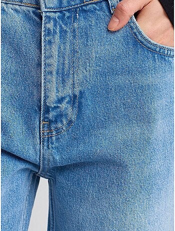 DILVIN Jean Droit En Denim De Coton À Taille Haute