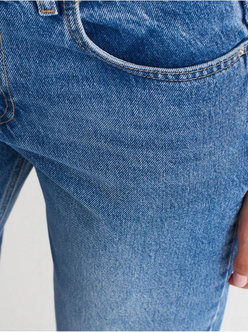 DILVIN Jean Droit En Denim De Coton, Taille Haute - Kiabi DILVIN Jean Droit En Denim De Coton, Taille Haute - Kiabi
