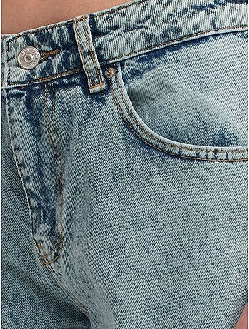DILVIN Jean Droit En Denim De Coton, Taille Moyenne