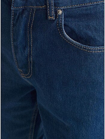 Dilvin jean droit taille haute en coton