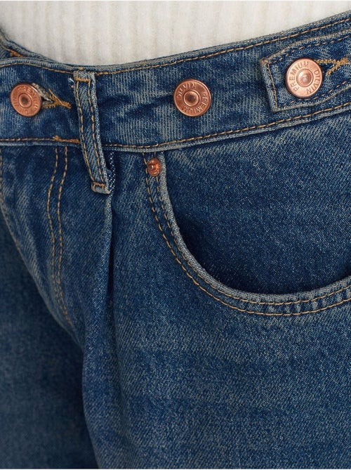 DILVIN Jean En Denim À Jambe Large Et Taille Haute - Kiabi