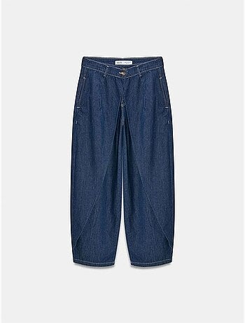 DILVIN Jean En Denim À Taille Haute Et Jambe Large