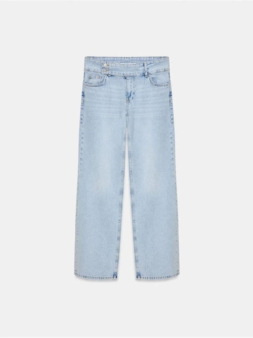 DILVIN Jean En Denim De Coton À Jambe Large - Kiabi DILVIN Jean En Denim De Coton À Jambe Large - Kiabi
